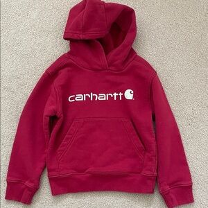 Carhartt Kids Hoodie in Rich Red